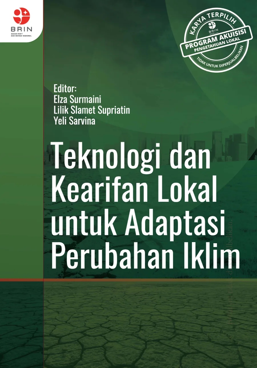 Sampul buku Teknologi dan Kearifan Lokal untuk Adaptasi Perubahan Iklim