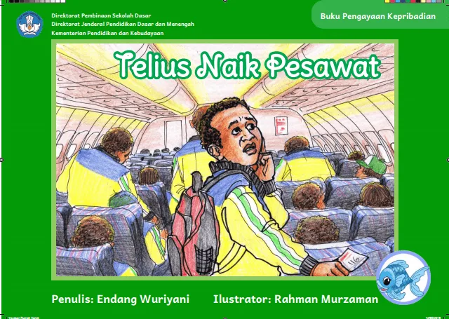 Sampul Telius Naik Pesawat