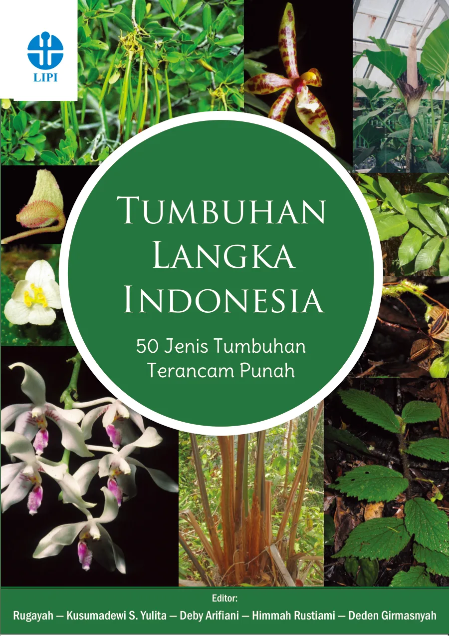 Sampul buku Tumbuhan Langka Indonesia: 50 Jenis Tumbuhan Terancam Punah